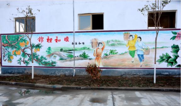 美姑乡镇文化墙 乡风文明焕发新活力