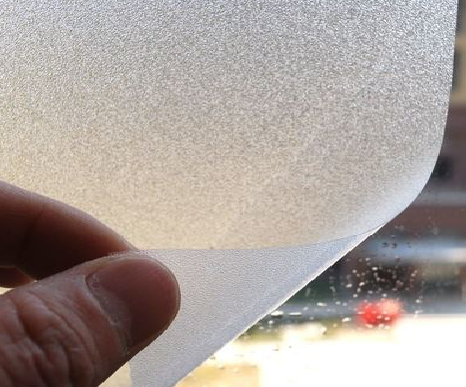 美姑玻璃门外面粘广告用什么材料好？